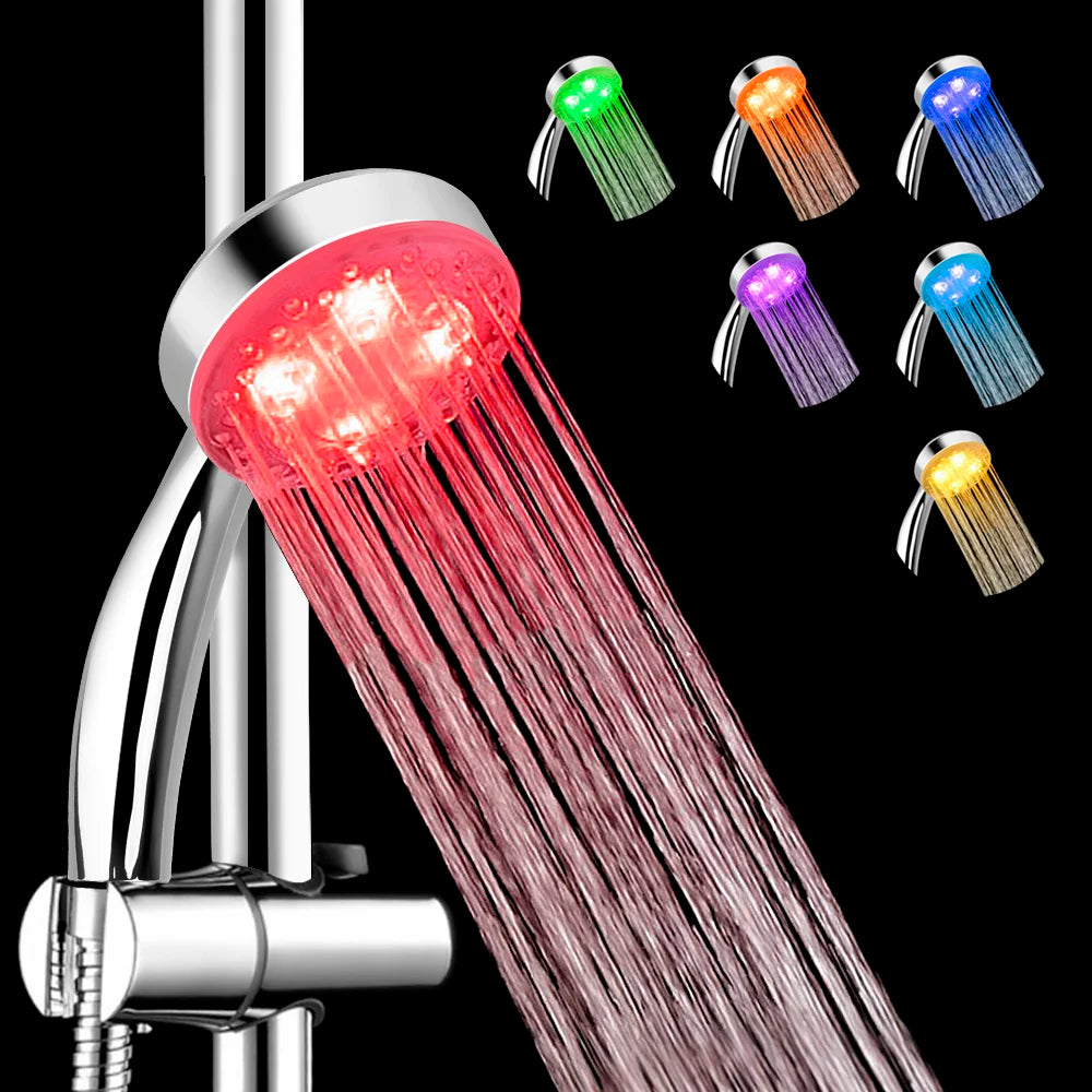 Ultra-quiet 3 Colors Temperature Sensor Rainfall Spray 7 Gradual