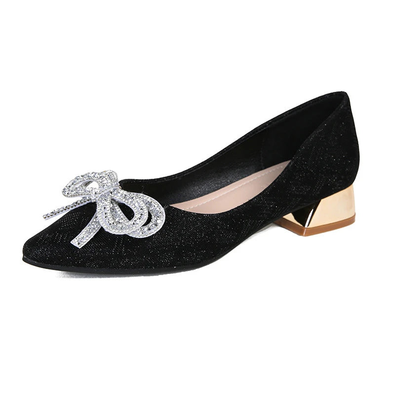 Womens Low Chunky Heel Pumps Soft Sole Spring All Season Shoes Slip Zpaxo 022-3 Black 35 China Mainland
