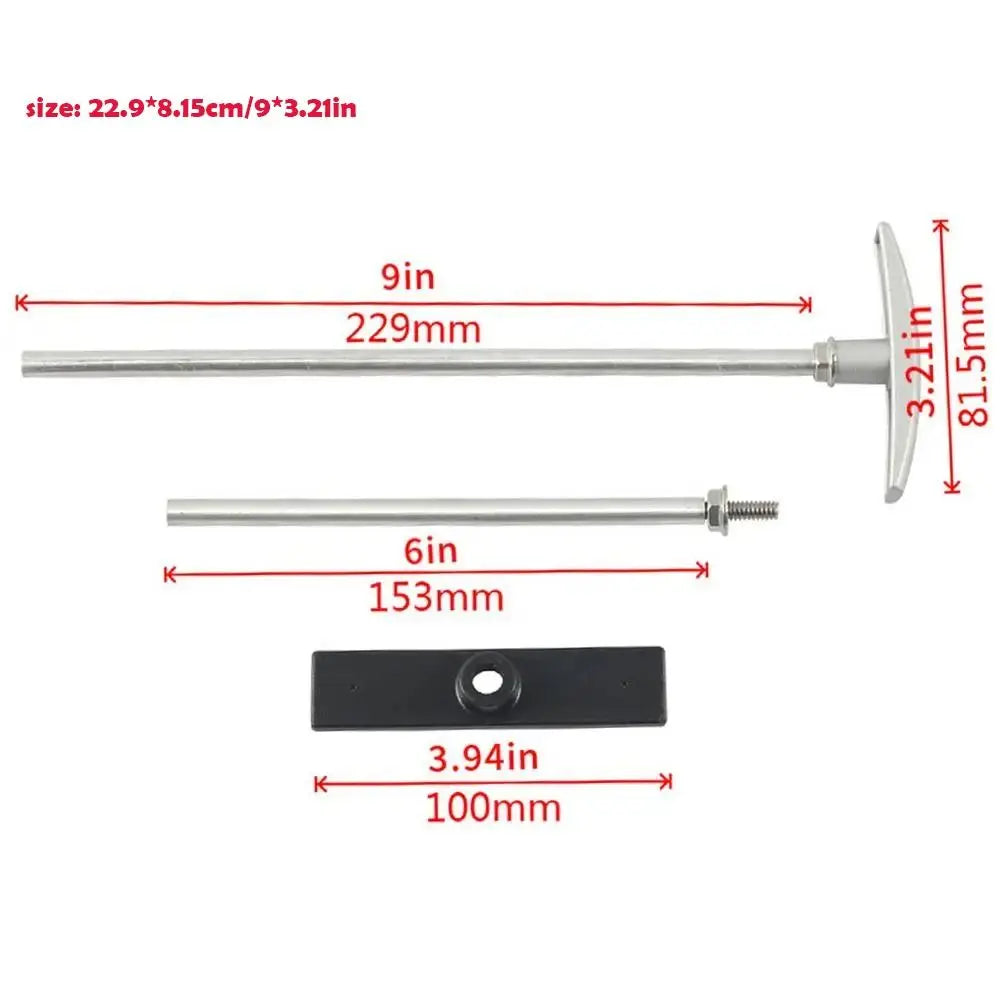 T Handle RV Sewer Valve Replace Easy Installation Dump Sturdy Zpaxo