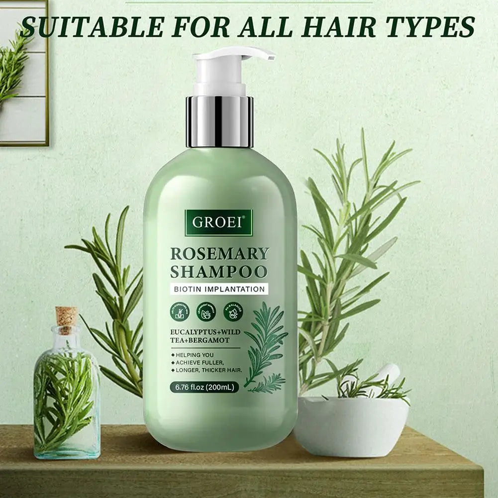 Rosemary Strengthening Shampoo & Conditioner 200ml | All Hair Rosemary Hair Shampoo Zpaxo