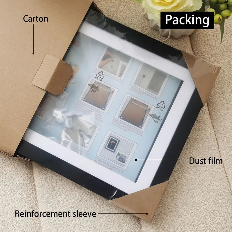 3D Picture Frames Children's Artwork Hollow Floating Baby Growth