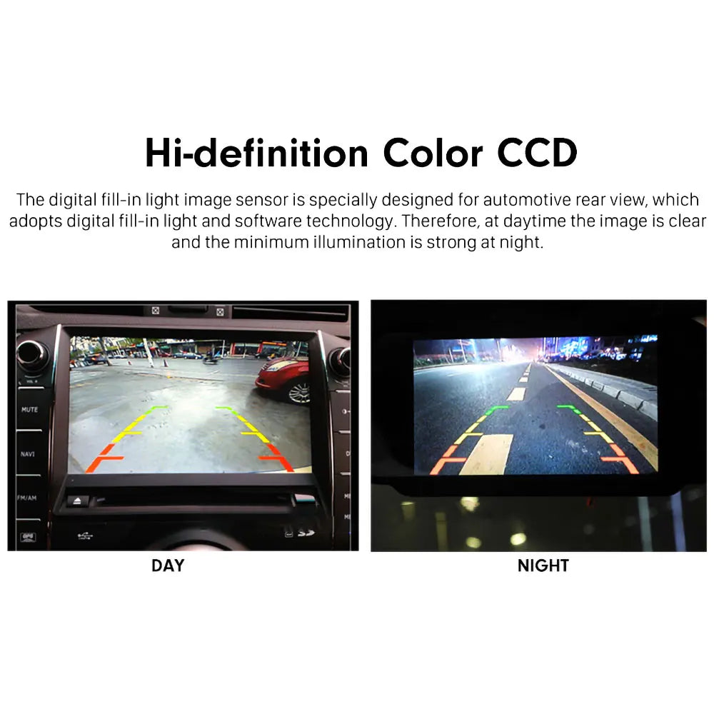 Car Backup Camera Rear HD 170 degree Wide Viewing Angle CCD Camera Wide Angle Reversing Backup Auto Night Vision 6M for Trucks Zpaxo