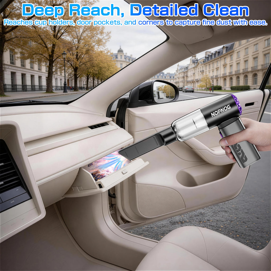 Cordless Car Vacuum Cleaner Air Duster 2 Speed Adjustable Portable