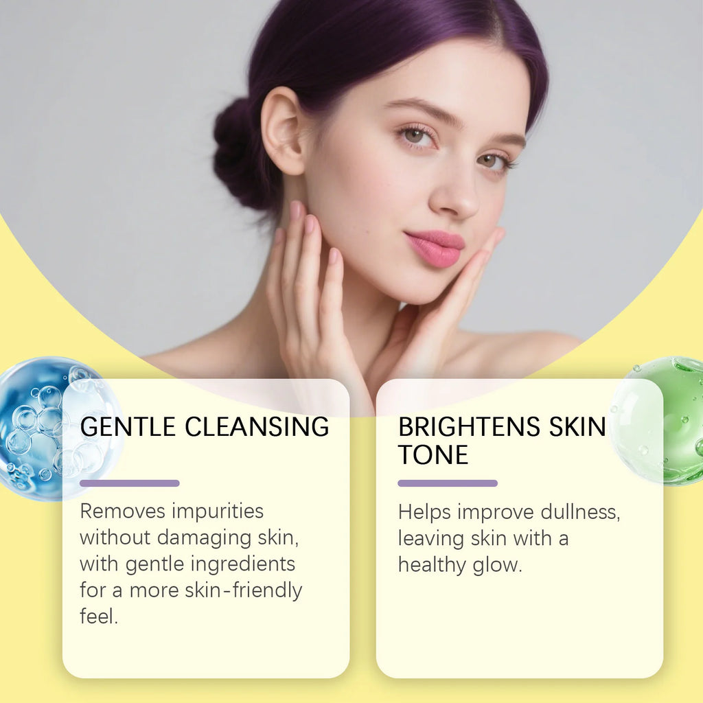 Turmeric Vitamin C Brightening Facial Cleanser – Hoygi 100ml Facial Cleanser Zpaxo