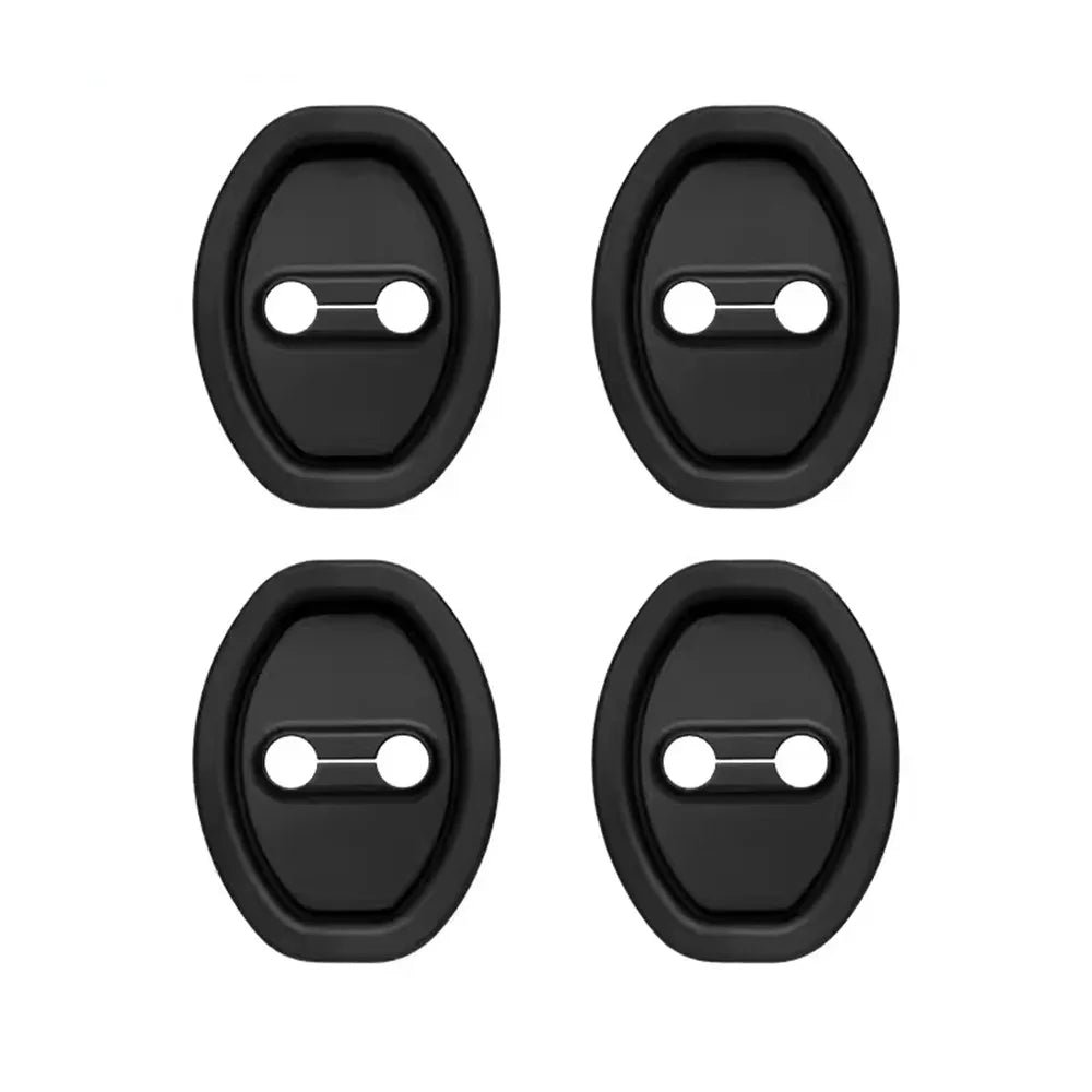 Shock Absorbing Silicone Door Lock Protective Cover Elastic Universal Zpaxo Black