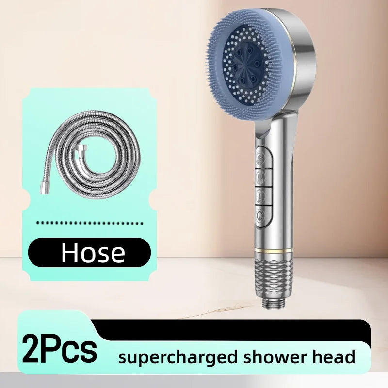 Black Hand Shower Kit Hand Shower Head Set with Rain Shower Hand Water Purifier Filter Bathroom Faucet Mixer Accessories Zpaxo style 1
