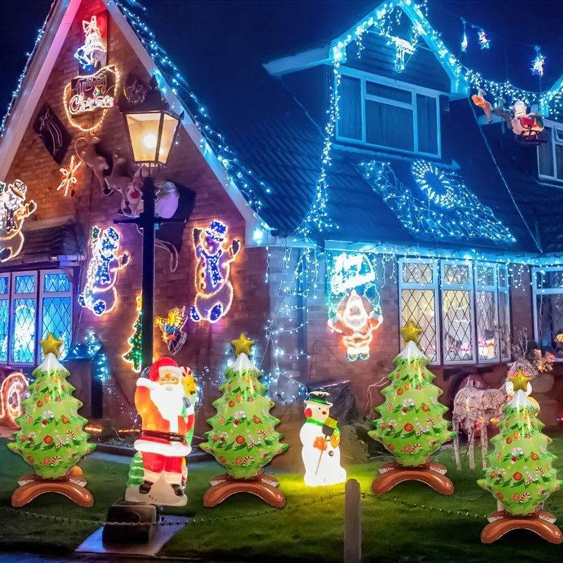 Large Standing Star Christmas Tree Foil Balloon Indoor Outdoor Party