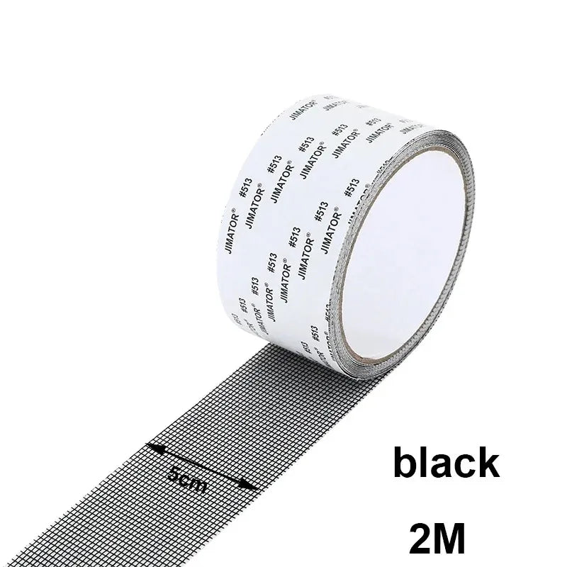 Anti-Mosquito Mesh Window Net Screen Repair Tape Patch Waterproof Self-adhesive Repair Tool Broken Hole New Zpaxo 1PCS-black