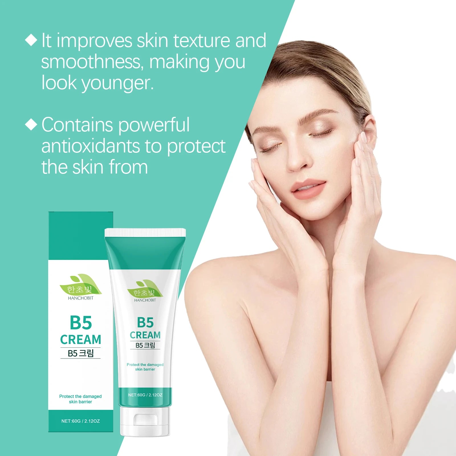 B5 Face Cream: Daily Moisturizing Facial Cream for Improving Rough Skin, Nourishing the Face & Restoring Vitality Zpaxo