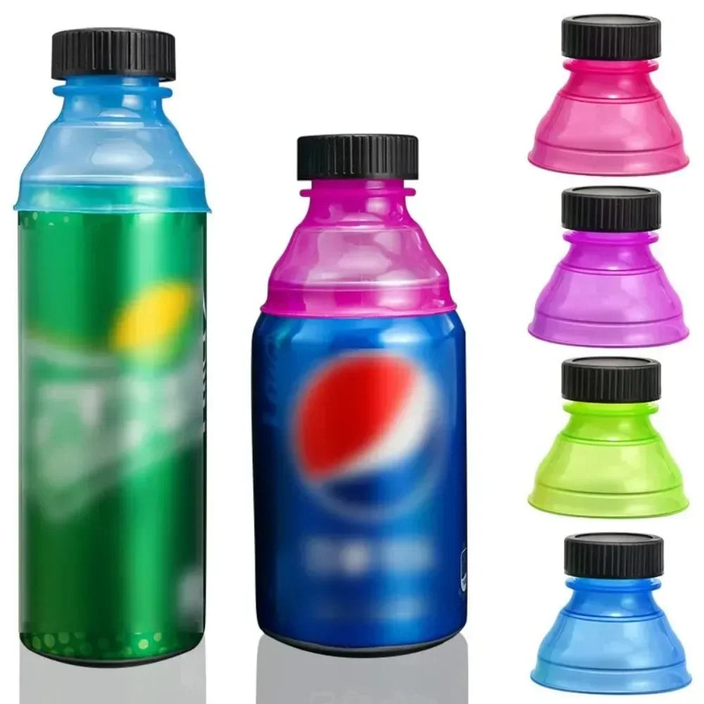 6pcs/set Reusable Plastic Beer Water Dispenser Lid Protector Caps Cover Bottle Top Soda Saver Can Cap Water Bottle Accessories Zpaxo