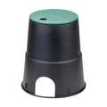 Garden Valve Box Easy Install Underground Sprinkler Cover Sturdy Plastic Case for Grassland Farm Yard Zpaxo Black Green
