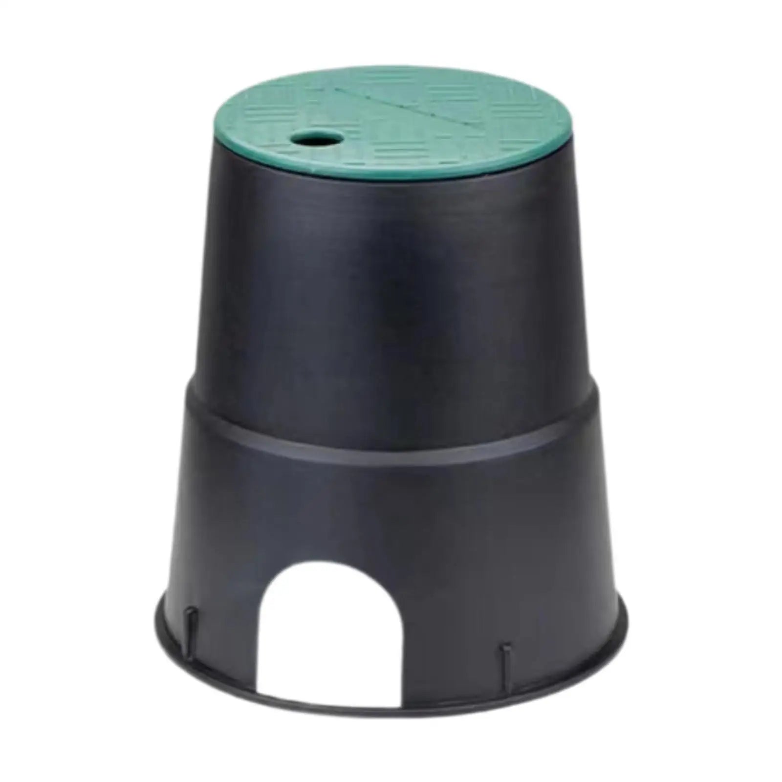 Garden Valve Box Easy Install Underground Sprinkler Cover Sturdy Plastic Case for Grassland Farm Yard Zpaxo Black Green