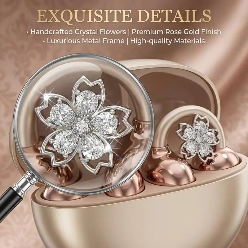 Rhinestone Earbud Decoration Clips – DIY Zircon Charms (1 Pair)