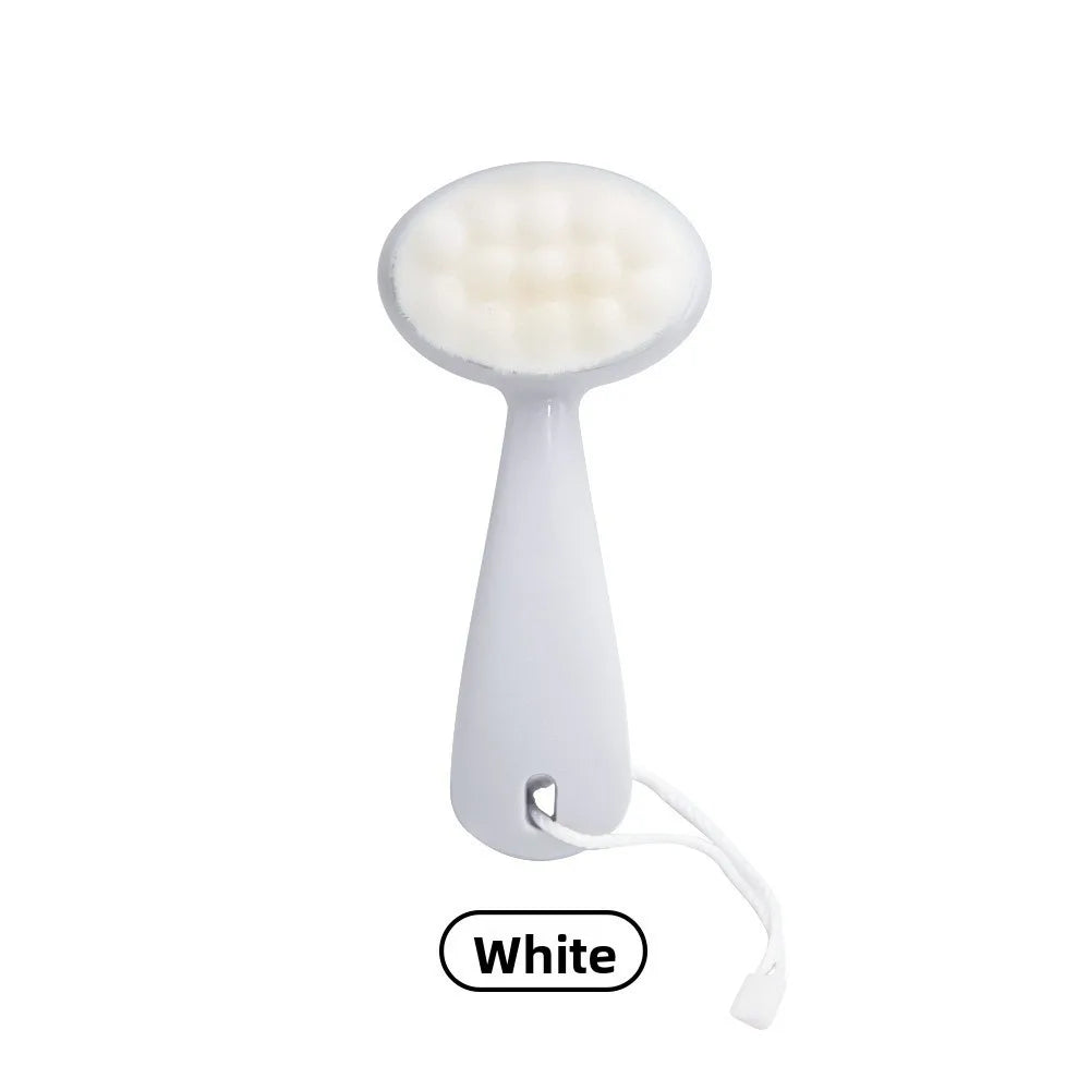 Pore Cleaner Wash Face Brush Facial Care Deep Cleaning Cleansing Soft Zpaxo White