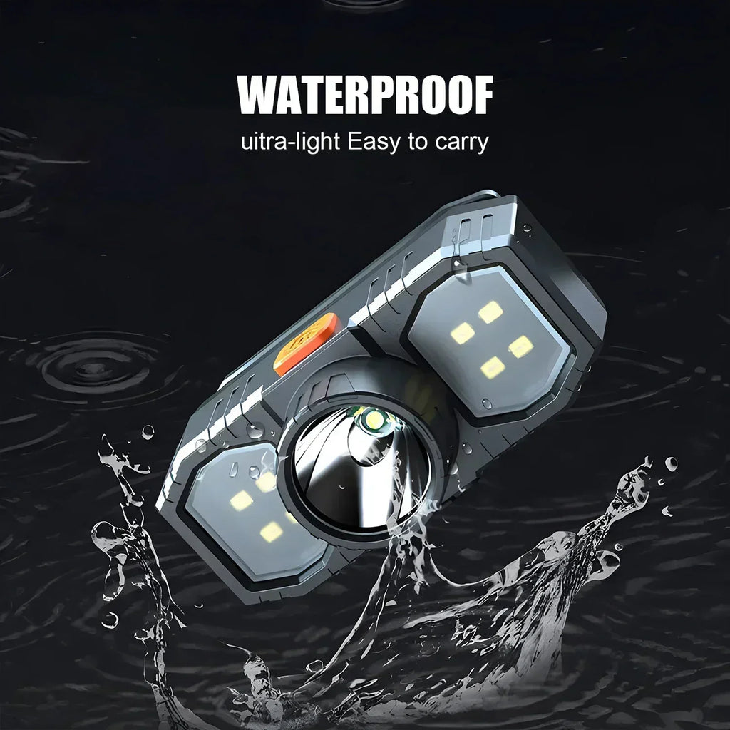 KDULIT COB+XPE LED Headlamp – USB Rechargeable, Waterproof