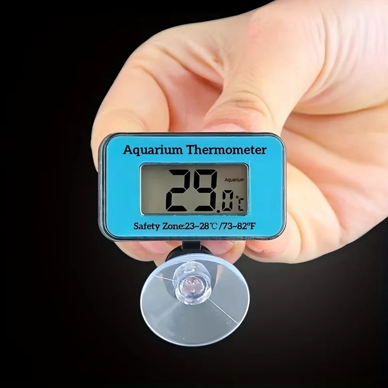 LCD Digital Aquarium Thermometer Probe Suction Cup Fish Tank Water