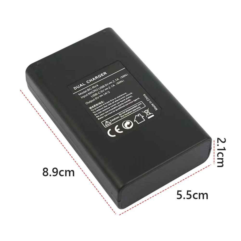 Dual-port Battery Charger DC 5V Dual Port Charging Station Ring Dock