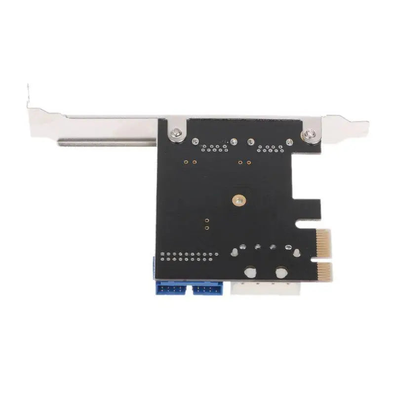 652F PCI for Express to Dual 19Pin USB3.0 Card PCI-e to Internal 20Pin Male Ports Ada Zpaxo