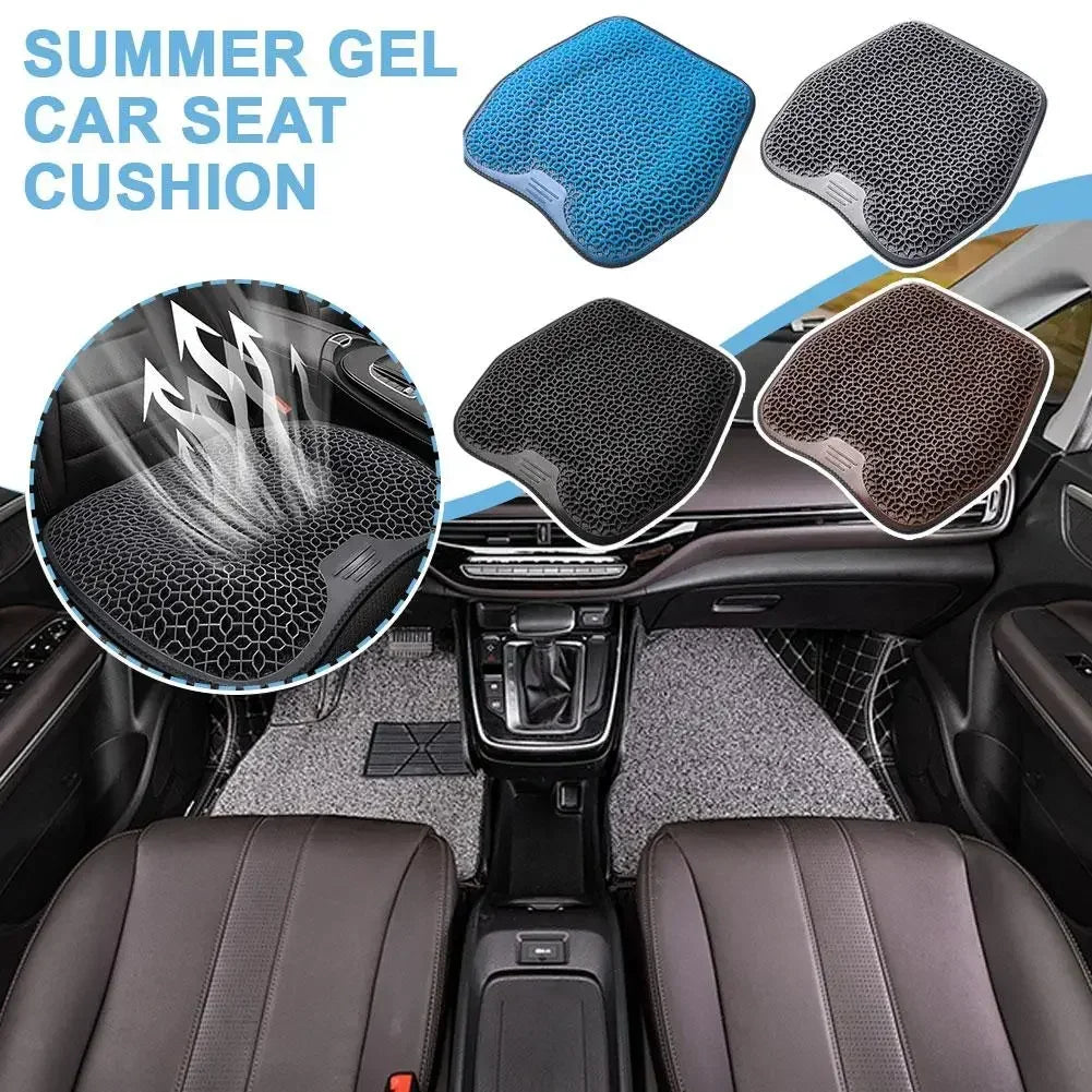 Gel-infused Car Seat Cushion Portable Breathable Comfort Long Drives