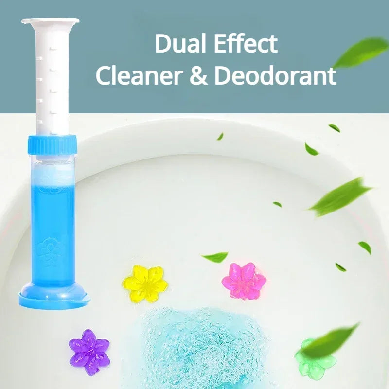 3 Toilet Cleaner Gel Flower Efficient Aromatic Deodorant Disinfection