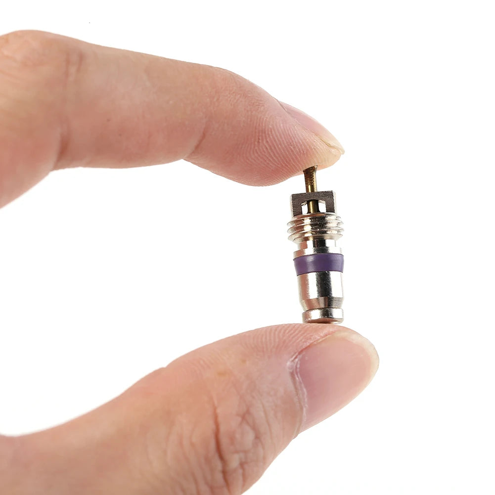 100-10pcs Copper R134a Car A/C Air Conditioning Valve Cores Automobile Universal Exterior Repair Components A/C Valve Cores Zpaxo