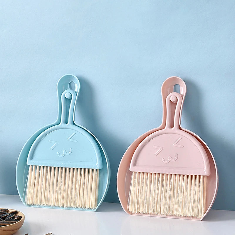 Mini Broom Dustpan Brush Desktop Cleaning Garbage Shovel Home Living