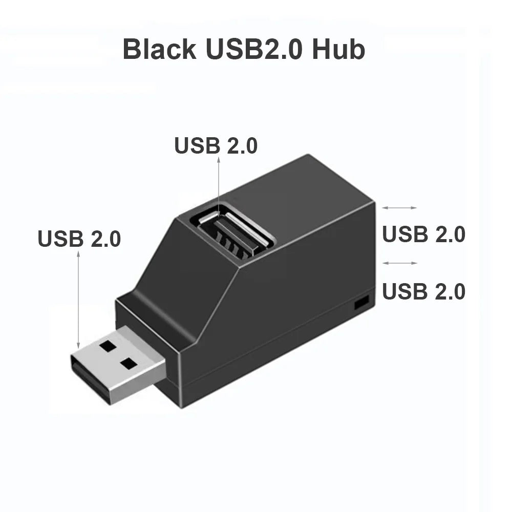 USB 3 0 HUB Extender Converter Car Splitter Multi Port Laptops Office