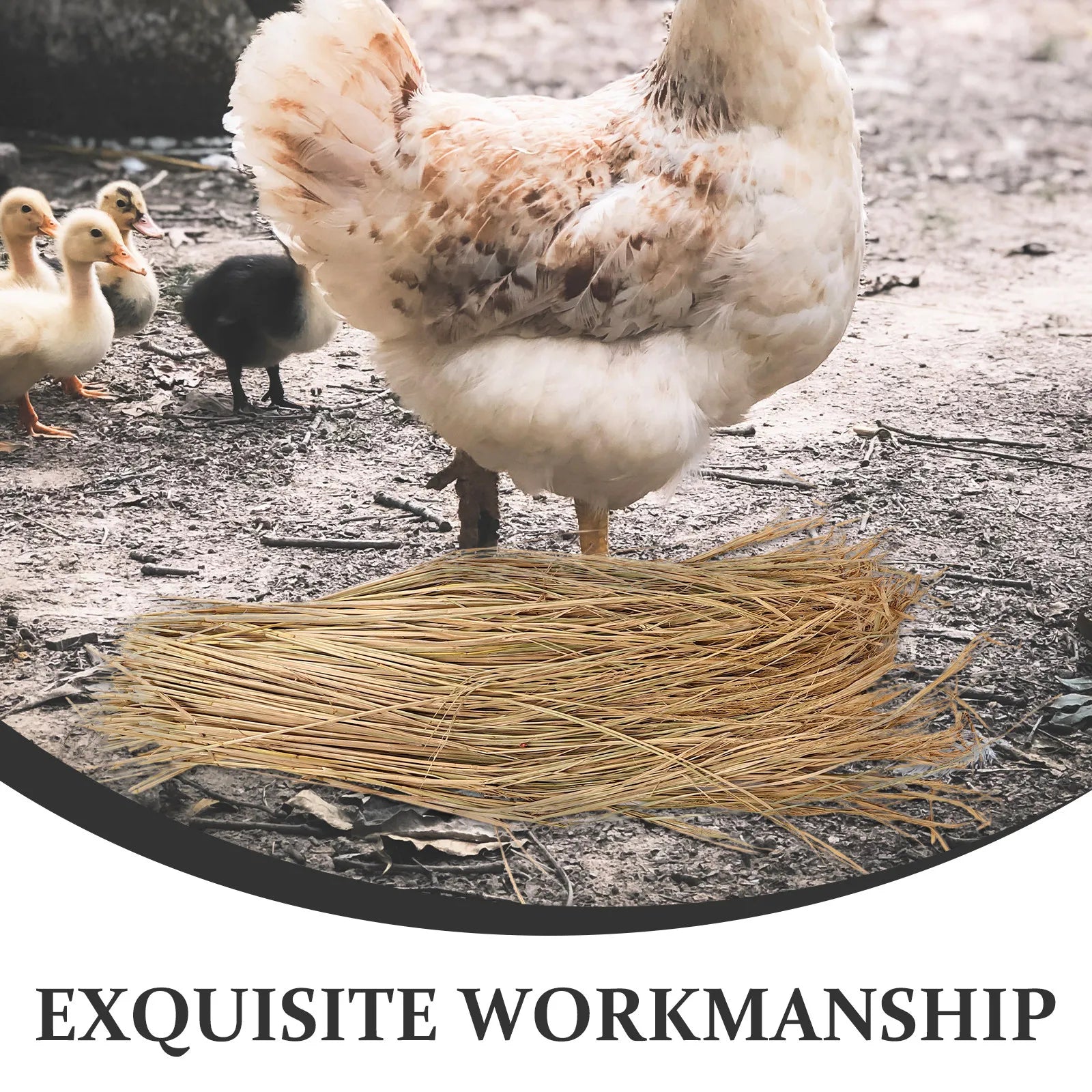 Straw Nesting Pads Chickens Natural Chicken Coop Bedding Nest Box