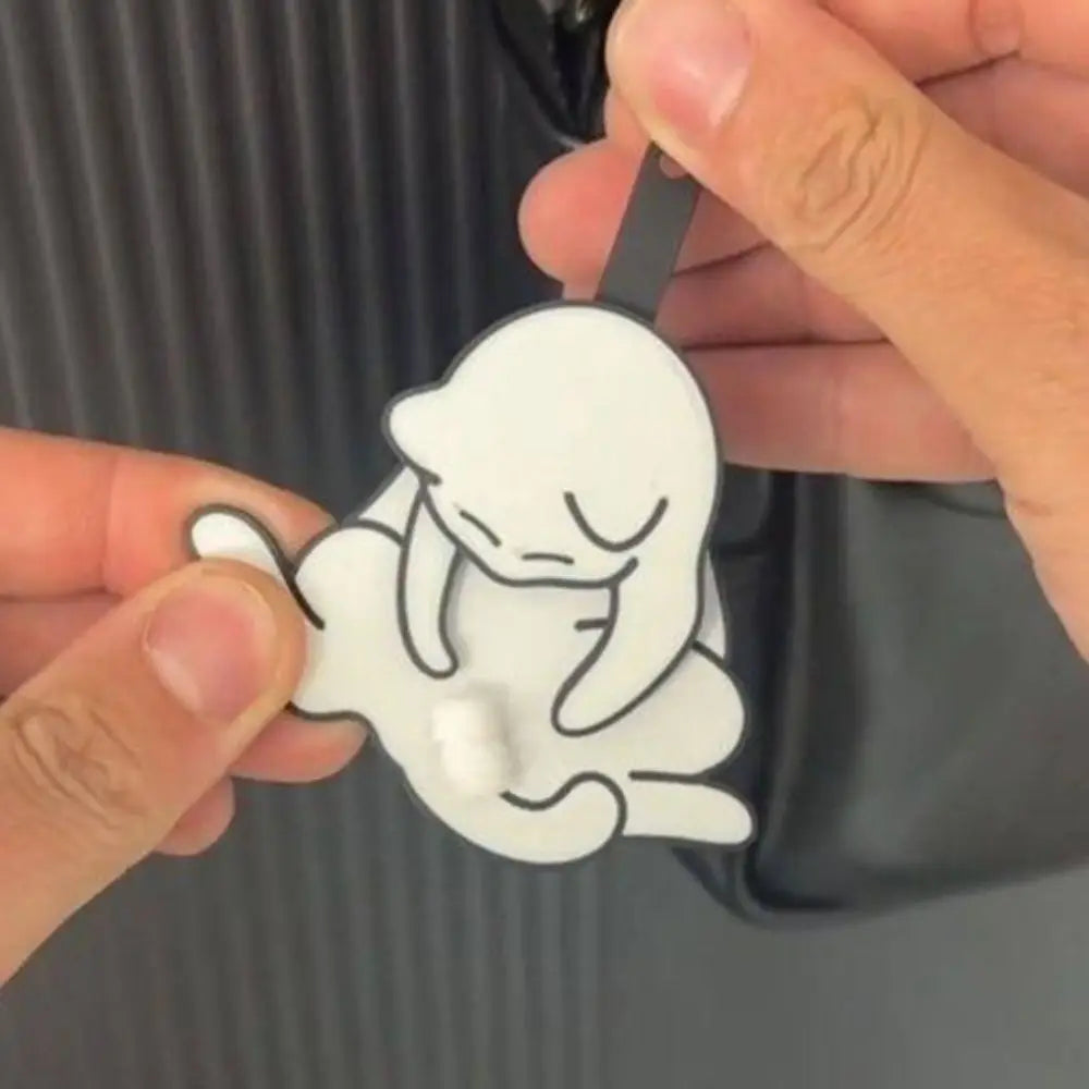 Pull Play Pull Play Egg Cat Keychain Rotatable Acrylic Trick Cat Bag Pendant Exquisite Bag Charm Jewelry Keychain Women Men Zpaxo
