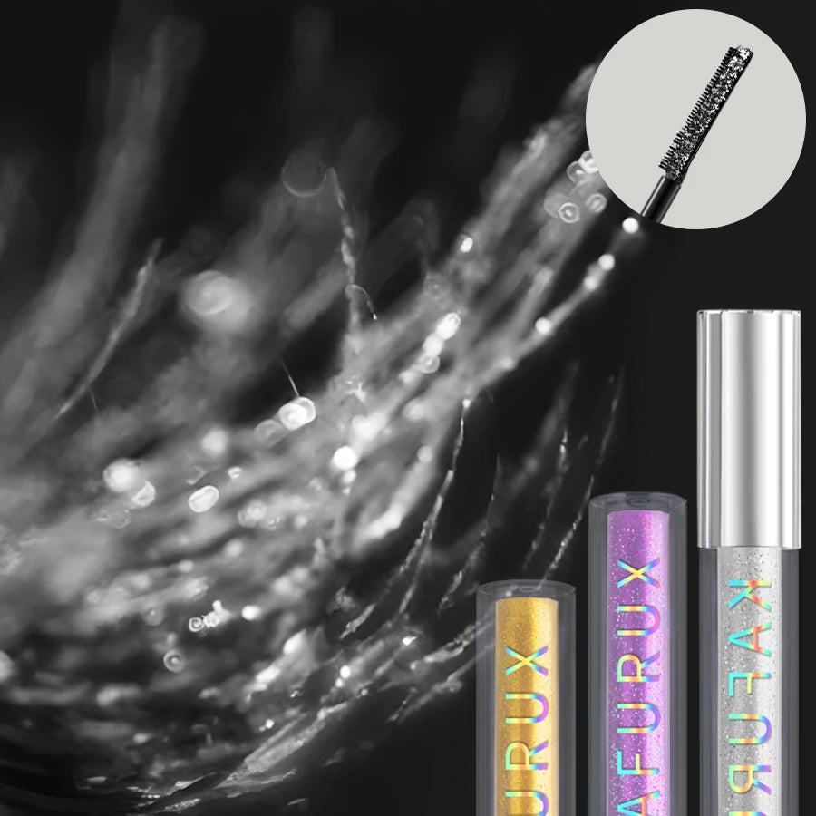 Diamond Shine Waterproof Volume Curl Mascara Glitter Snow Effect