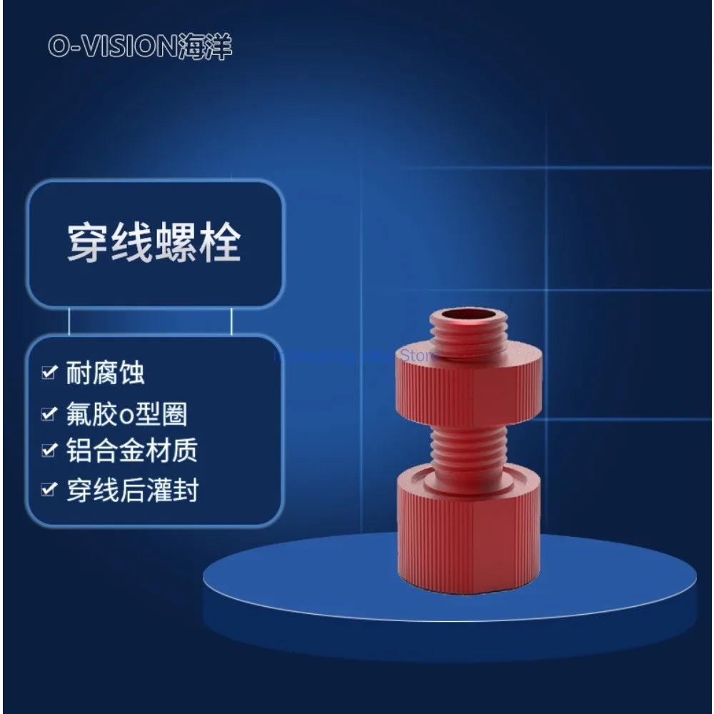 Hollow Threading Screw Underwater Robot Underwater Sealing Special Component Thruster Threading Aluminum Alloy Material Zpaxo
