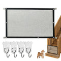Mesh Dog Gate No Drill Portable Folding Safety Fence Guard Pet