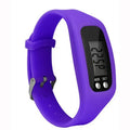 Silicone Electronic Pedometer Wristband Watch Multifunctional Pedometer Health Sports LED Electronic Watch Bracelet Zpaxo purple