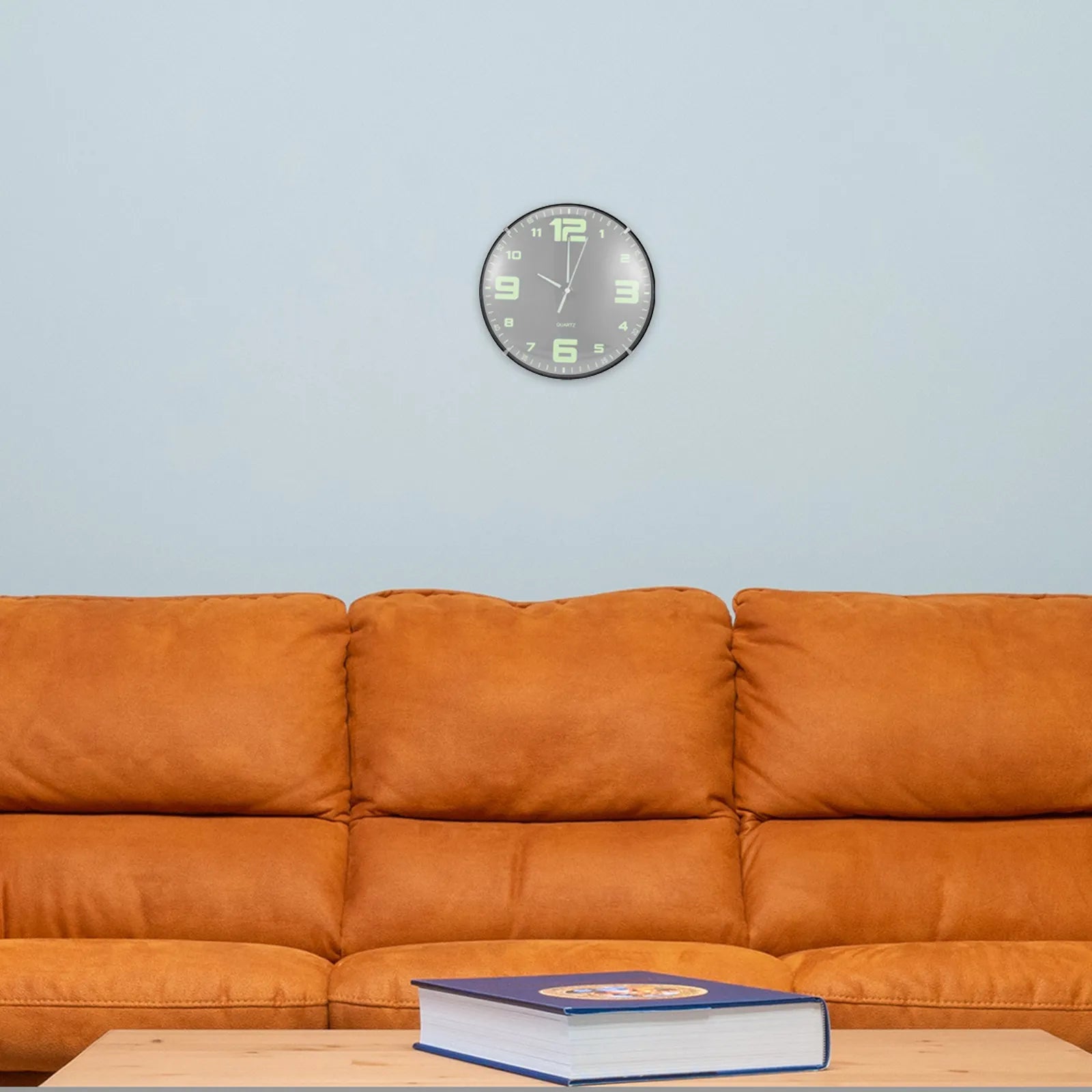 Round Clock Glass Dome Convex Transparent Replacement Lid Cover Wall