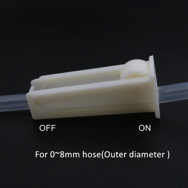 Plastic Tube Clamp Adjustable Laboratory Pinch Valve Flow Control Siphon Hose Shut Off Clamps for Tubing under 8mm O.D. Zpaxo