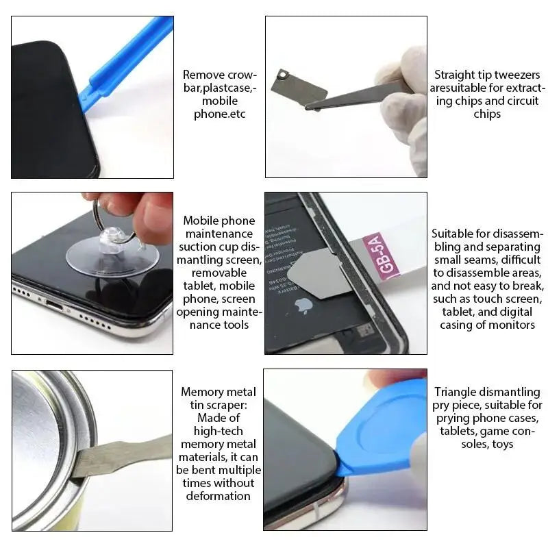 Mobile Phones Opening LCD Screen Pry Repair Tool Kits Professional Tablet Phone Screwdriver Tools for iPhone iPad Samsung Xiaomi Zpaxo