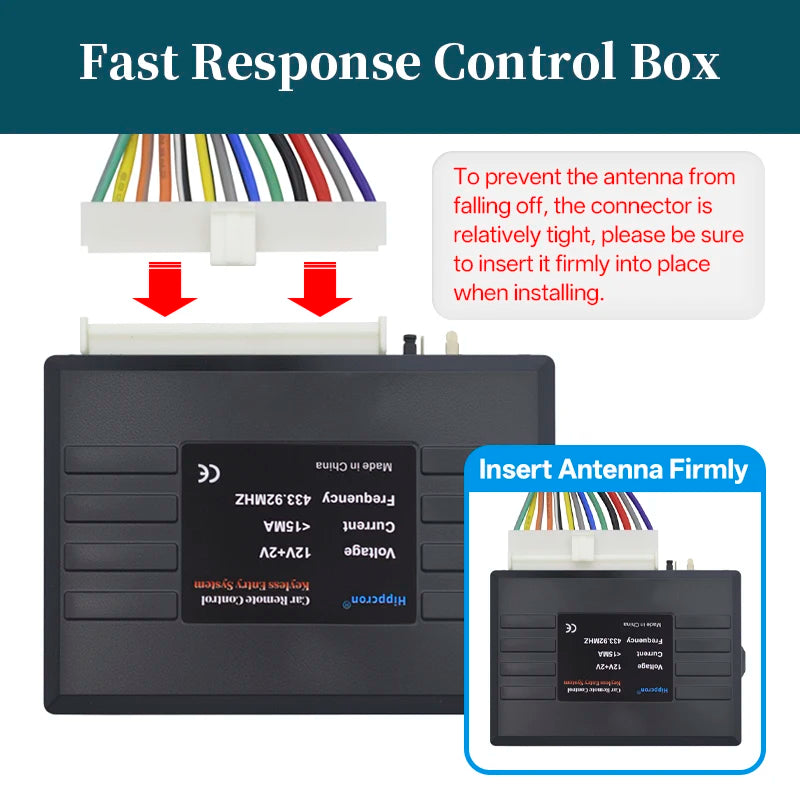 HIPPCRON Universal Car Alarm Systems Remote Central Door Lock Keyless