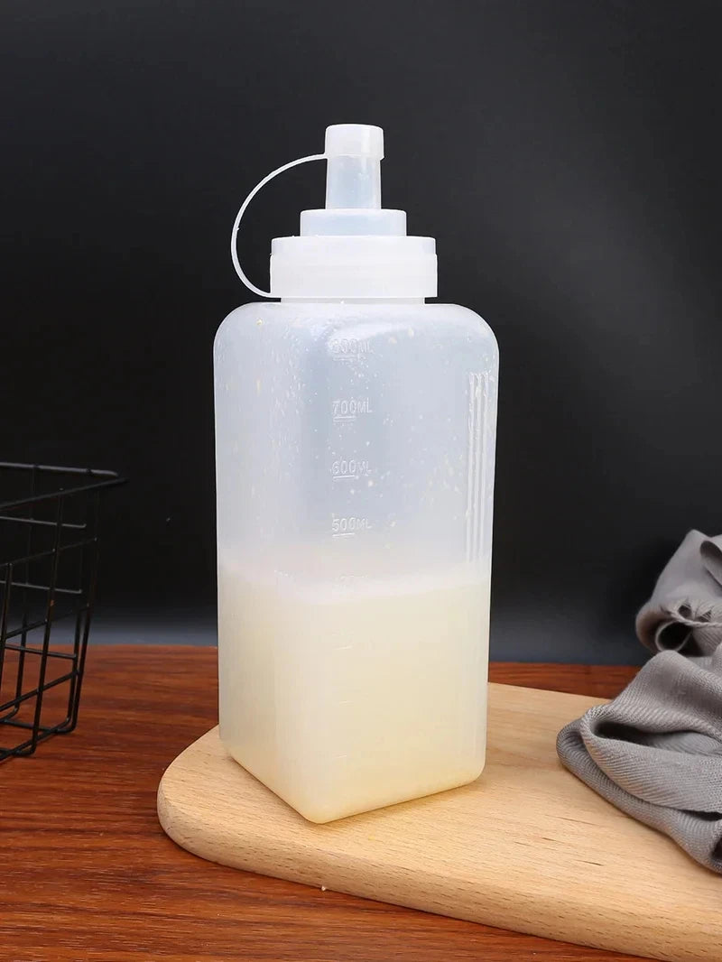 Large Squeeze Sauce Bottle – Kitchen Condiment Dispenser Condiment Squeeze Bottle Zpaxo