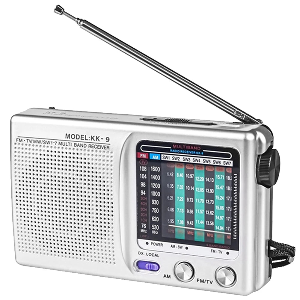 Digital Radio Built-in Speaker Portable Mini SW AM FM Battery Zpaxo