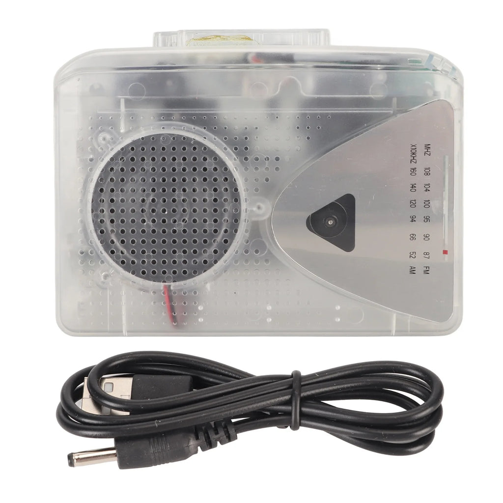 USB Cassette Player Portable FM AM Radio Stereo MP3 Tape Jack Speaker