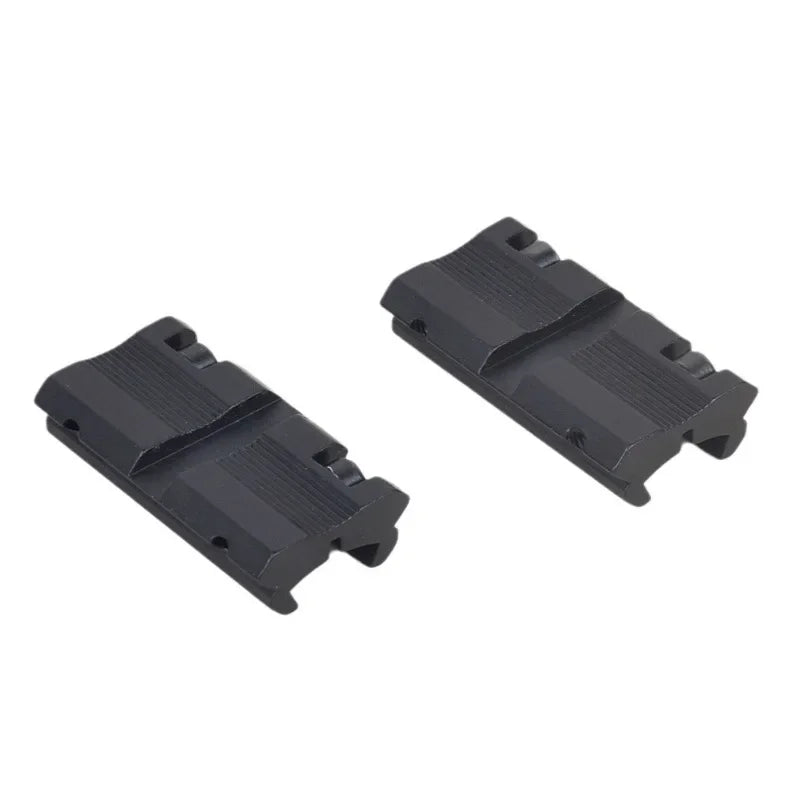 Picatinny to 11mm Dovetail Adapter – CNC Aluminum Mount (2-Pack)