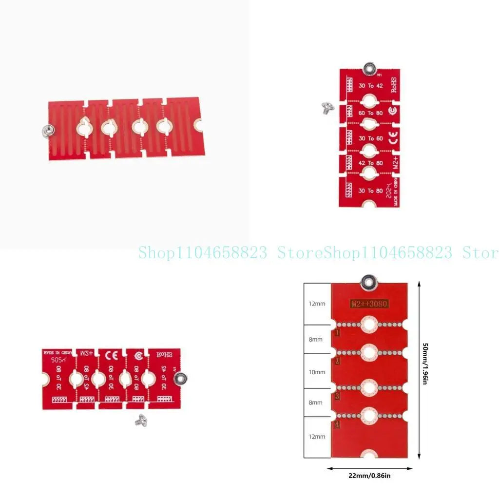 M.2 NGFF/NVME SSDs Length Adapter Brackets, Enhances Cable Management for 2230 2242 2260 2280 Zpaxo
