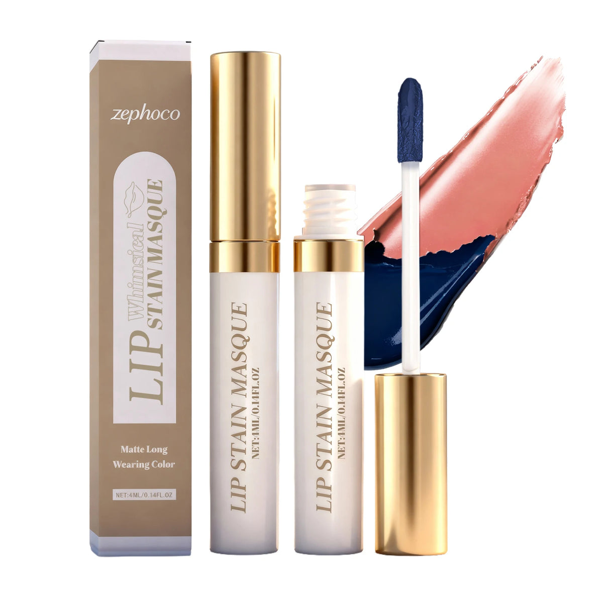 Silky Smooth Matte Peel Off Lip Gloss Moisturizing Plumping Natural Color Long Wear Volumizing Full Pout Lipstick Zpaxo 1PC C