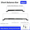 Universal Motorcycle Balance Bar Reinforced Short Heighten Aluminum Zpaxo Black Short