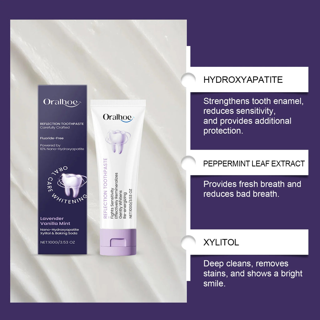 Xylitol Toothpaste Mint Freshness Deep Cleans Teeth Tartar Stains Oral Freshening Dental Hygiene Care Toothpaste Zpaxo