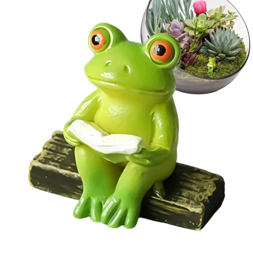 Resin Frog & Animal Figurines – Aquarium, Garden & Tank Decor Resin Garden Figurine Zpaxo