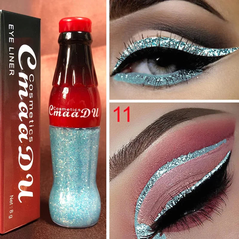Waterproof Glitter Eyeliner and Eyeshadow Stick Set - Vibrant, Long-Lasting Colors for Flawless Eye Makeup, Ideal for Parties an Zpaxo KLPYXY-11 REFILL