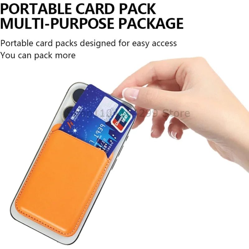 Strong Magnetic Leather Wallet with Hide Stand Case for Magsafe for IPhone 15PM 14 13 Pro Max Mag Safe Card Holder Pocket Cover Zpaxo