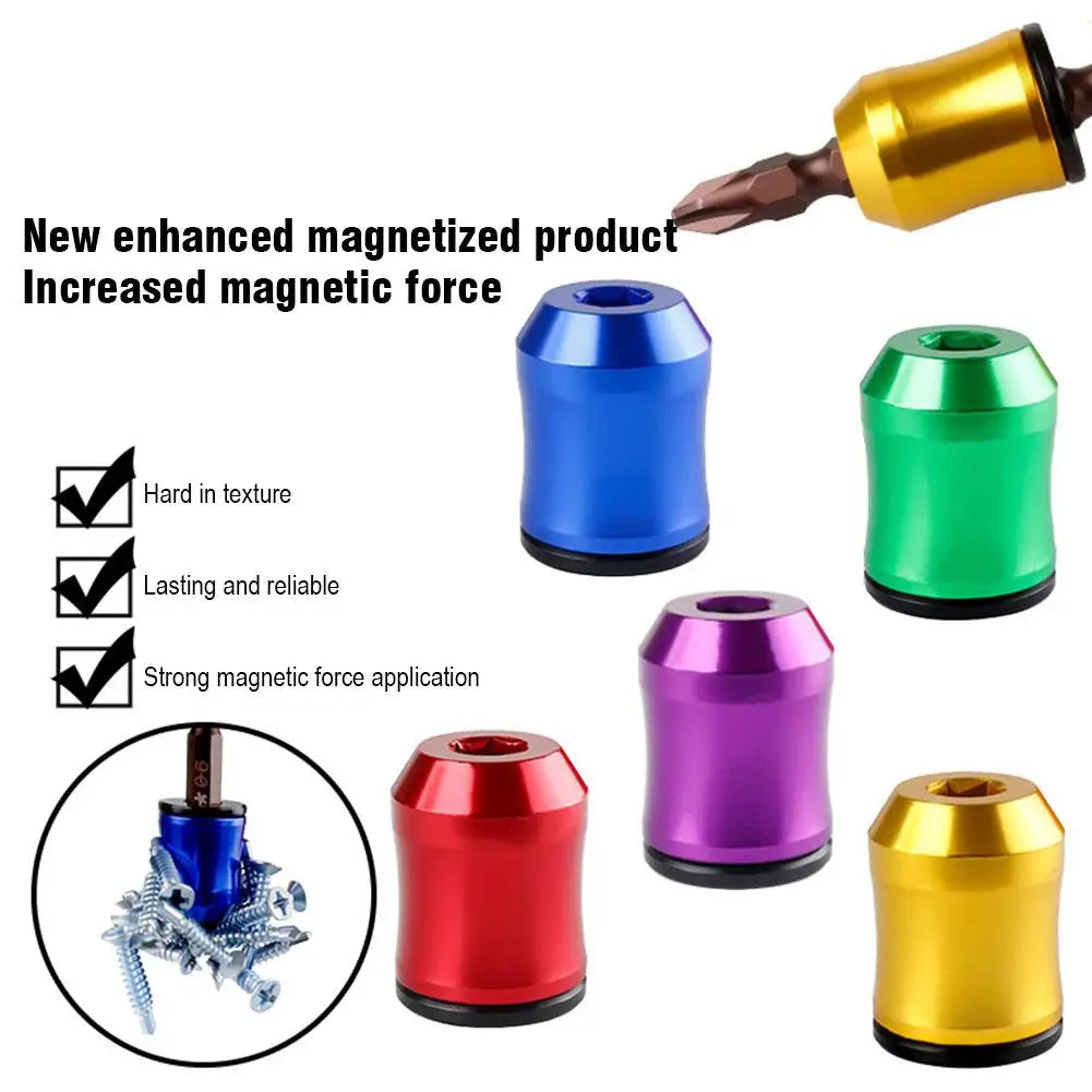 1/5pcs 3-in-1 Screwdriver Head Aluminum alloy Strong Magnetic Screw Universal Magnetic Screw Bit For Hex Screwdriver Accessories Zpaxo 5pcs