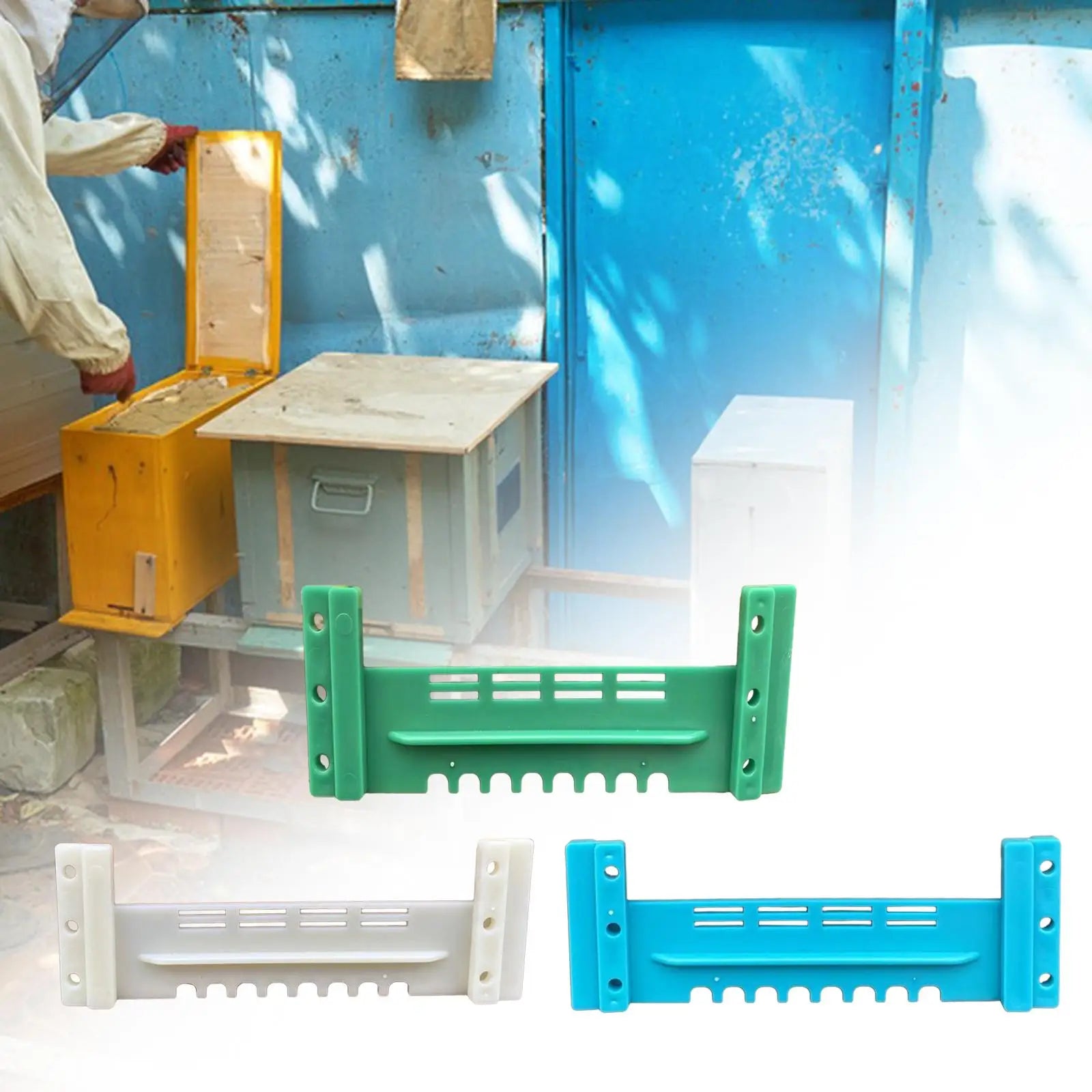 Beehive Entrance Reducer & Mouse Guard 5.91 in – Easy Install Beehive Entrance Guard Zpaxo